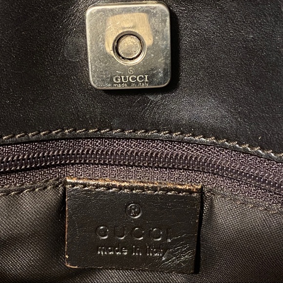 SOLD Authentic Gucci Monogram Hand Bag - Picture 6 of 14